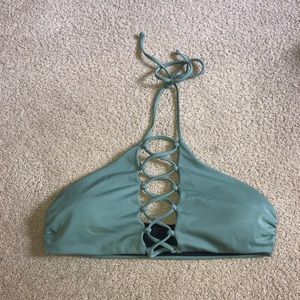 Leith bikini top mint green sz M